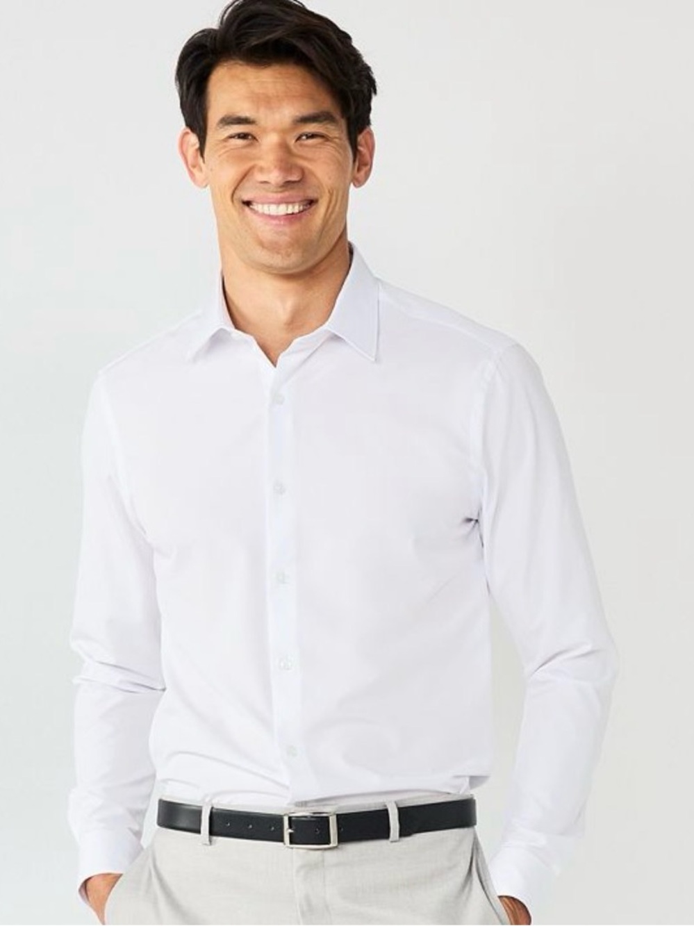 NWOT Apt. 9 White Men's Dress Shirt - Spread Collar Button-Up